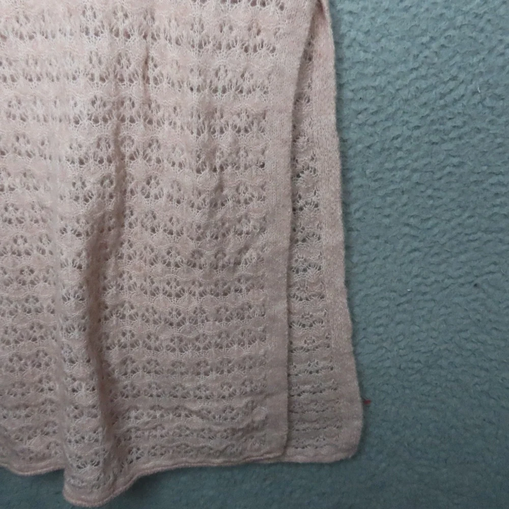House of Harlow‎ 1960 Pink Pointelle Knit Maxi Skirt Side Slit Lined XS NEW